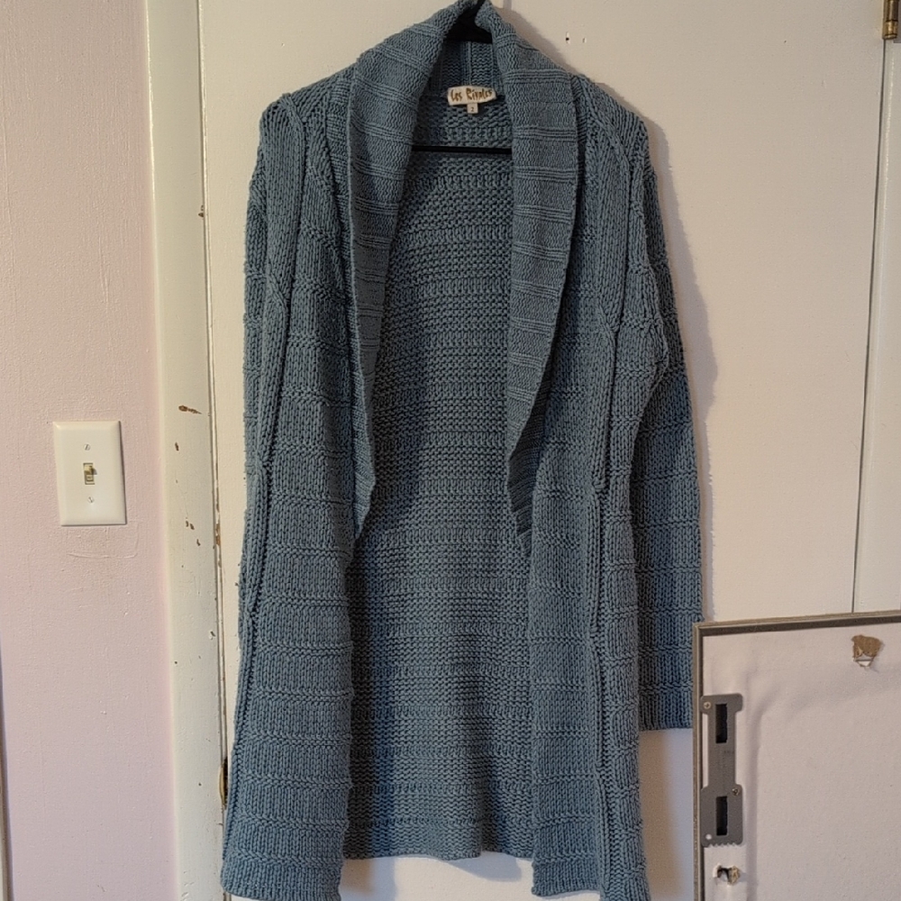 Blue Knit Cardigan